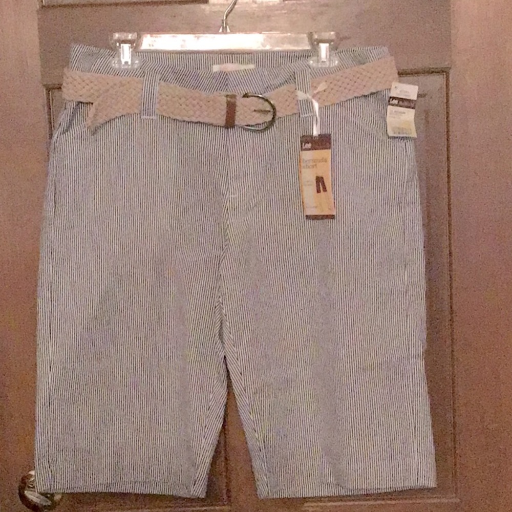 Lee Bermuda Shorts with Belt, NWT